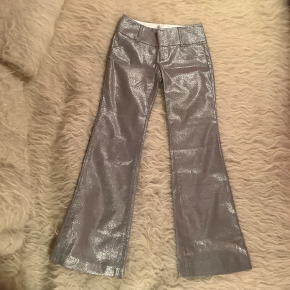 Alice + Olivia Pants - Alice + Olivia Virgin Wool Metallic Trousers